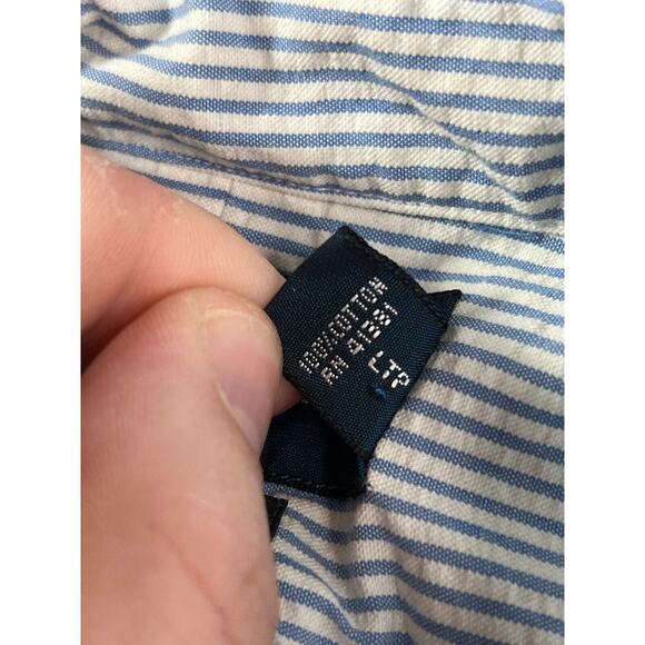 Polo Ralph Lauren Shirt Mens XL Button Down Blue Stripped Short Sleeve Classic - Picture 9 of 11